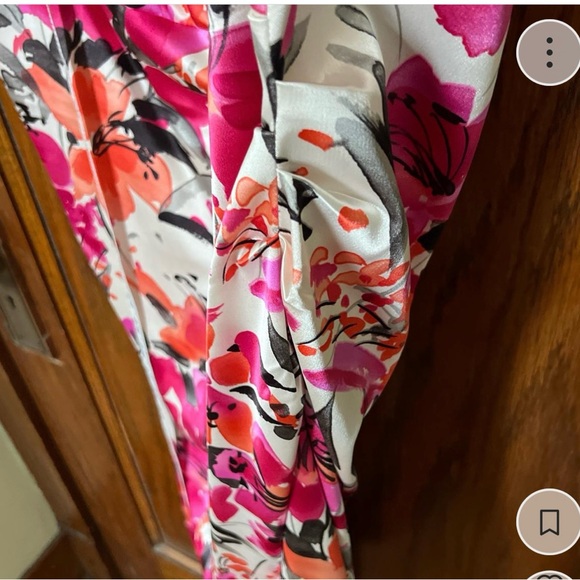 London Times Pink and Black Floral Dress - Picture 5 of 5